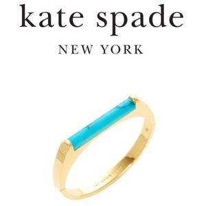 Turquoise and gold Kate spade bracelet